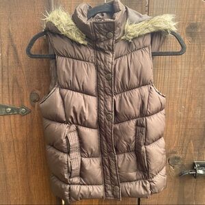 Brown Puffer Vest